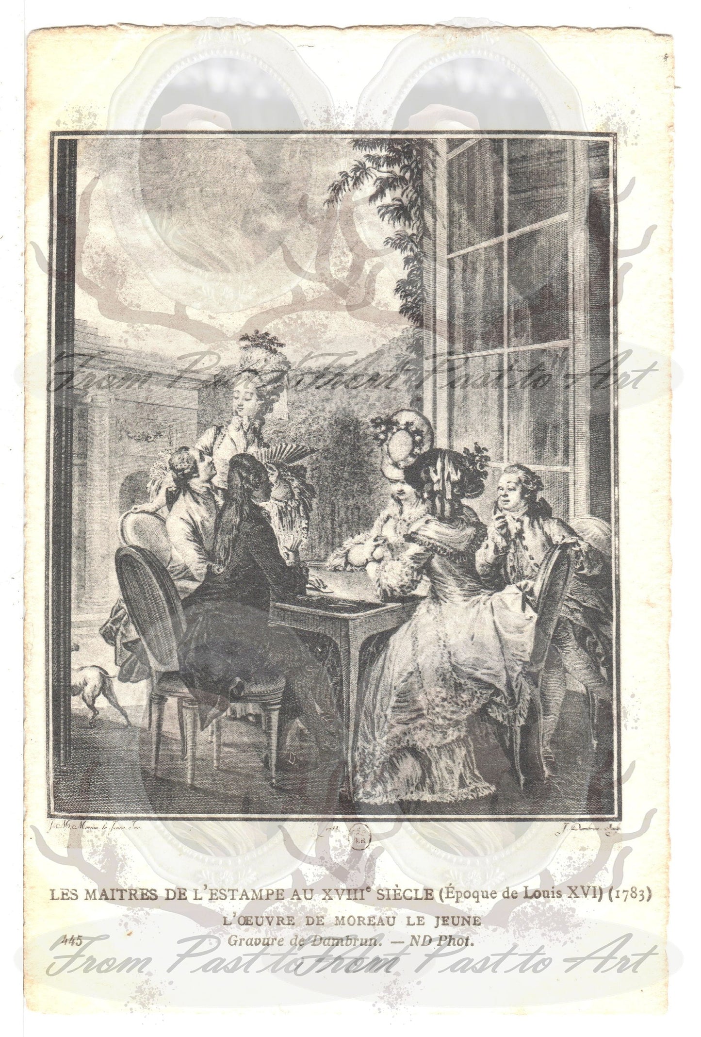 x 8 Authentic Vintage French Postcards - Unused - Les Maitres de L'estampe - 600dpi Scans - Out of Collection of more than 400 postcards