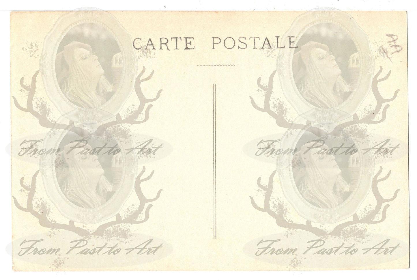 x 8 Authentic Vintage French Postcards - Unused - Valentine Love Couples - 600dpi Scans - Out of Collection of more than 400 postcards