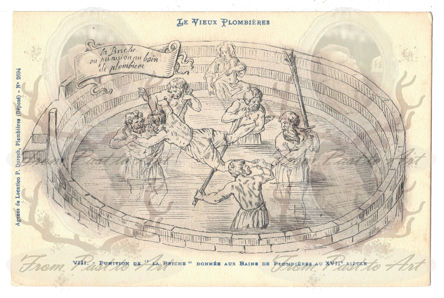 x 8 Authentic Vintage French Postcards - Unused - Les Maitres de L'estampe - 600dpi Scans - Out of Collection of more than 400 postcards