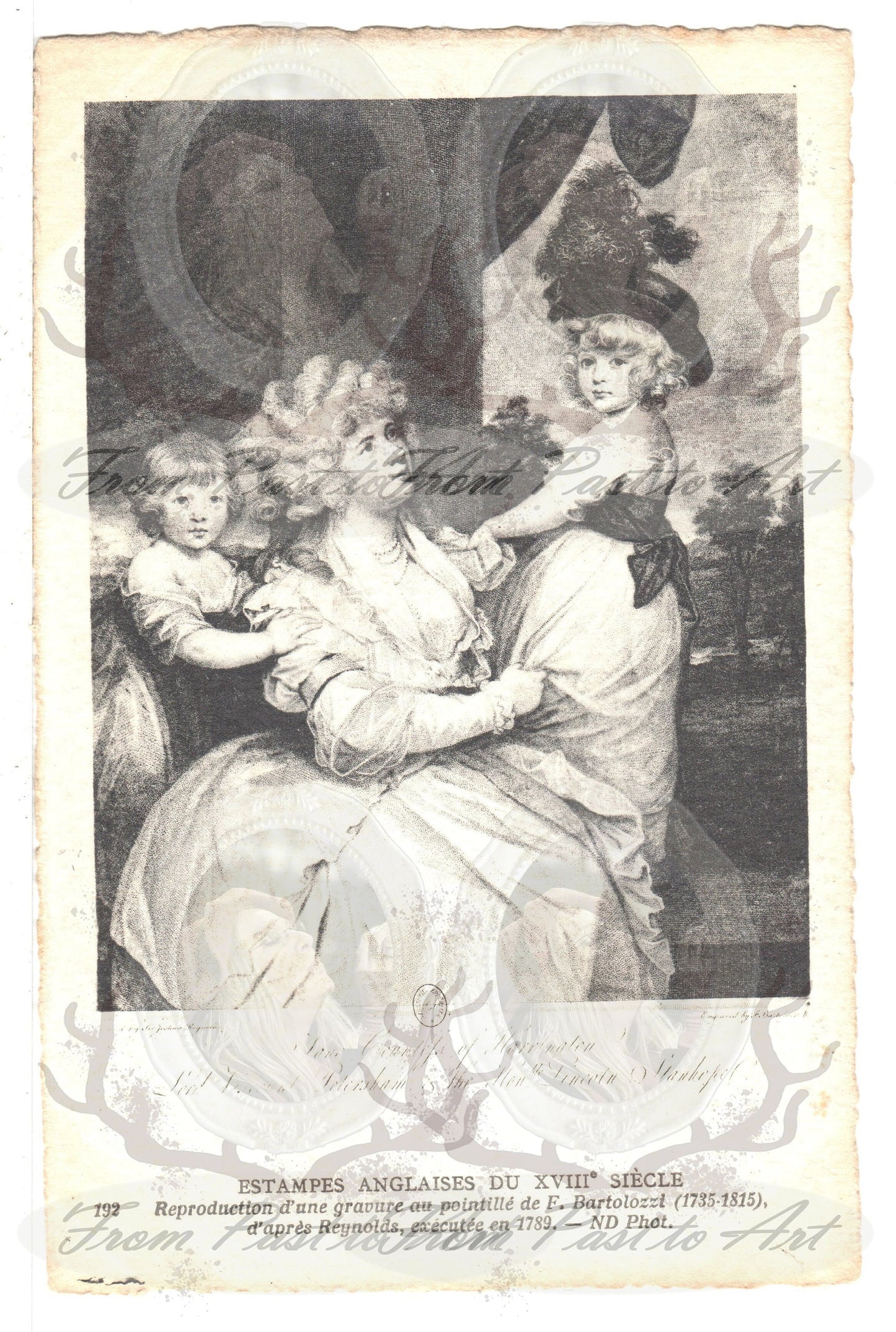 7 Authentic Vintage French Postcards - Unused - Les Maitres de L'estampe - 600dpi Scans - Out of Collection of more than 400 postcards