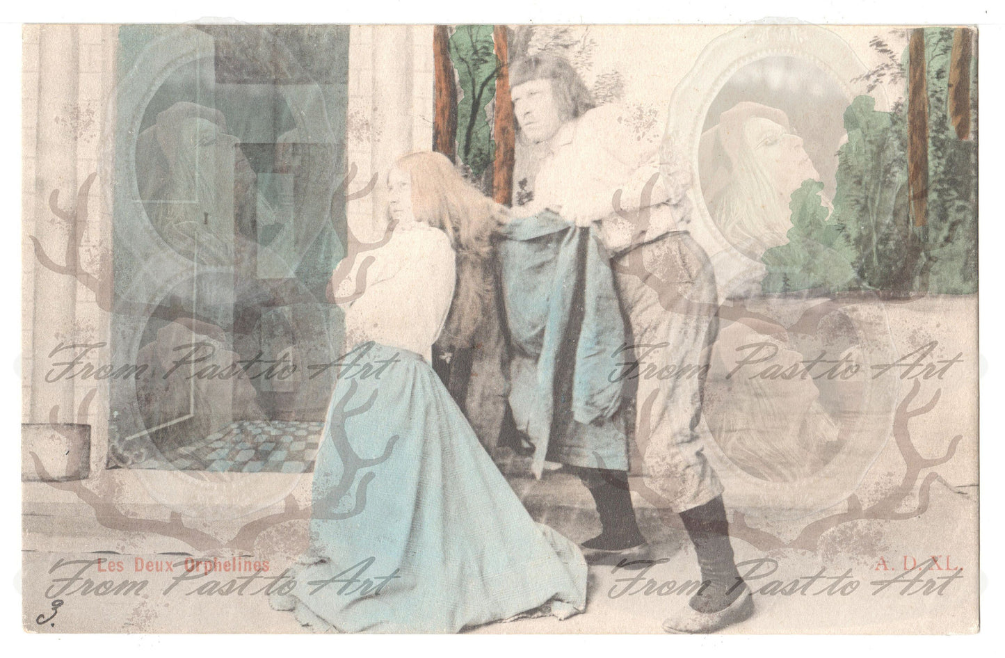 x 8 Authentic Vintage French Postcards - Handwritten Antique - Baby-Children- Easter- Occasions- 600dpi Scans - Out of Collection of more than 400 postcards