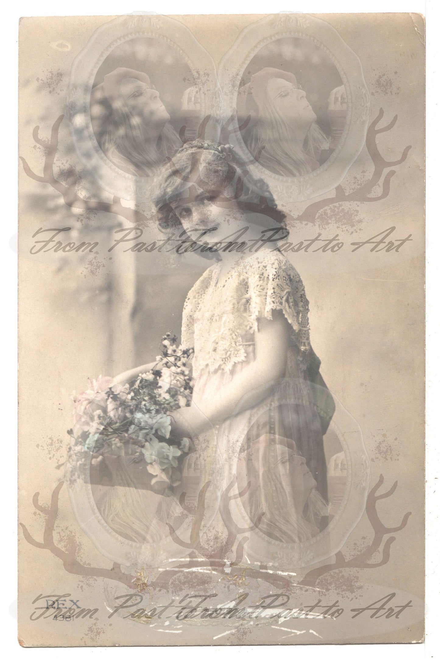 x 8 Authentic Vintage French Postcards - Handwritten Antique - Baby-Children- boys- girls- Occasions- 600dpi Scans - Out of Collection of more than 400 postcards