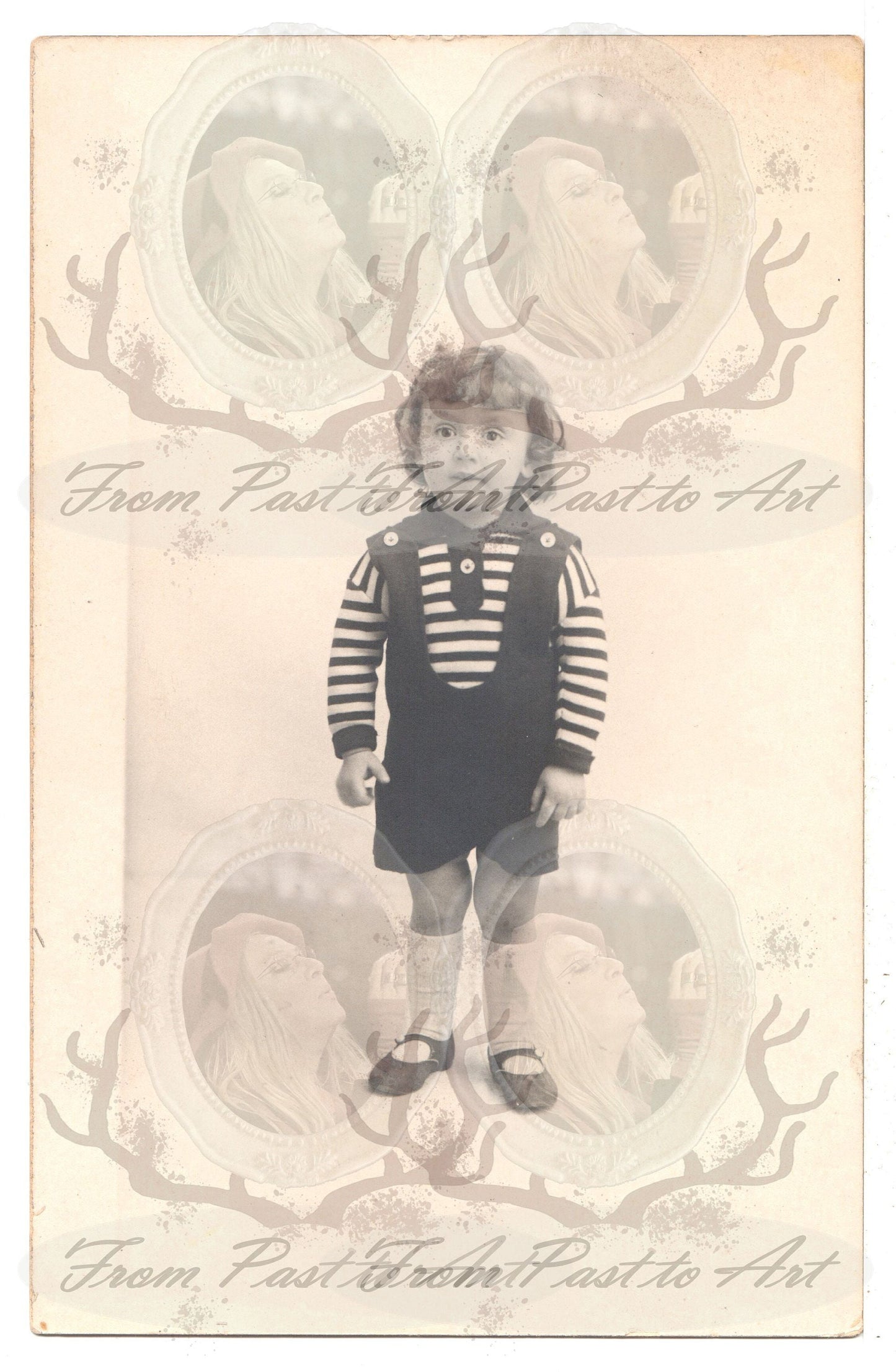 x 8 Authentic Vintage French Postcards - Handwritten Antique - Baby-Children-Occasions- 600dpi Scans - Out of Collection of more than 400 postcards
