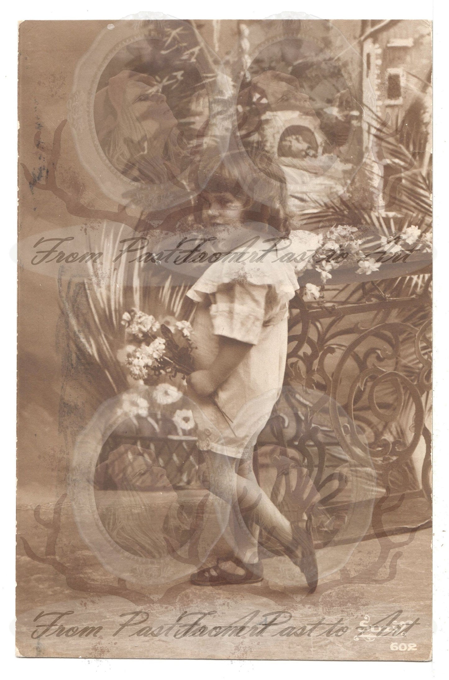 x 8 Authentic Vintage French Postcards - Handwritten Antique - Baby-Children-Occasions- 600dpi Scans - Out of Collection of more than 400 postcards