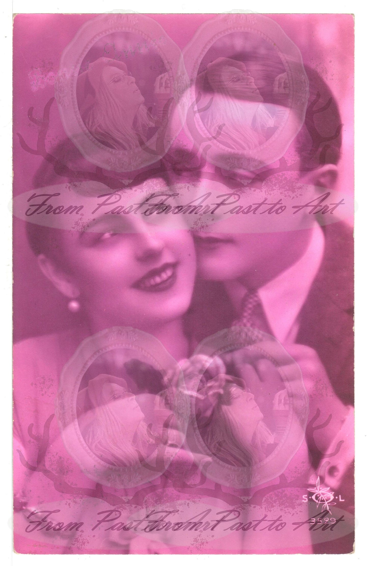 x 8 Authentic Vintage French Postcards - Handwritten Antique - Happy New Year- Holidays - Greetings- Children-600dpi Scans - Out of Collection of more than 400 postcards