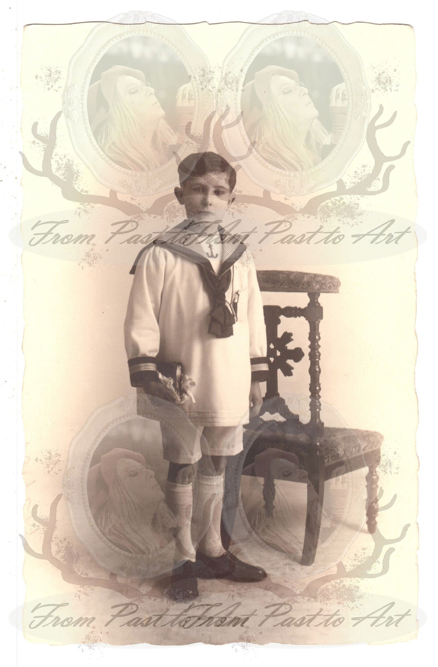 x 8 Authentic Vintage French Postcards - Unused - children- snow - new year 600dpi Scans - Out of Collection of more than 400 postcards