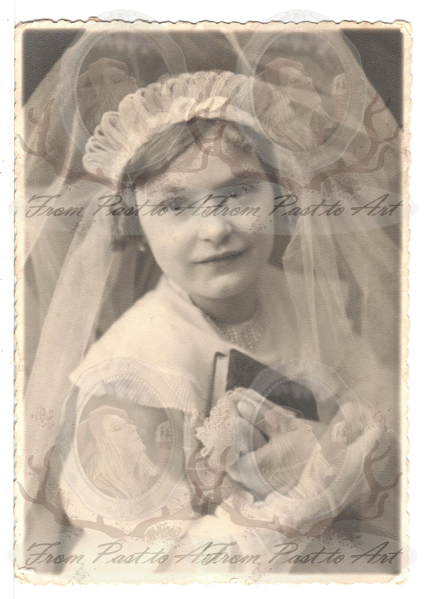 x 8 Authentic Vintage French Postcards - Unused - children- snow - new year 600dpi Scans - Out of Collection of more than 400 postcards
