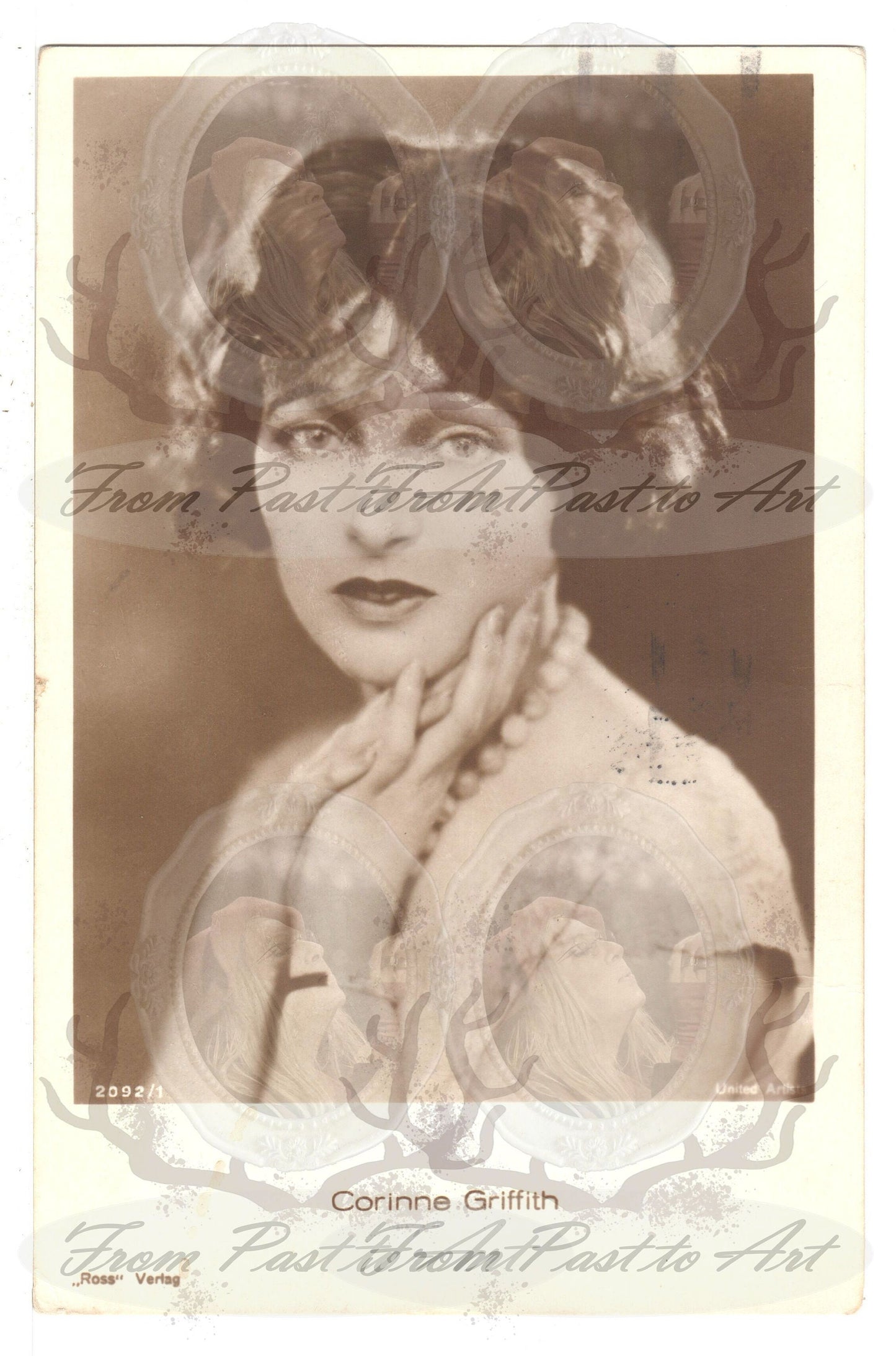 x 8 Authentic Vintage French Postcards - Handwritten Antique - Women-Romantic-Occasions 600dpi Scans - Out of Collection of more than 400 postcards